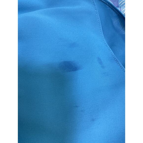 Ramy Brook Printed Blue Danica Ruffle Mini Size XS Dress - Picture 5 of 5